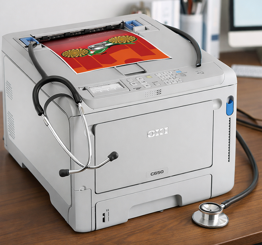 OKI printed healthcare materials