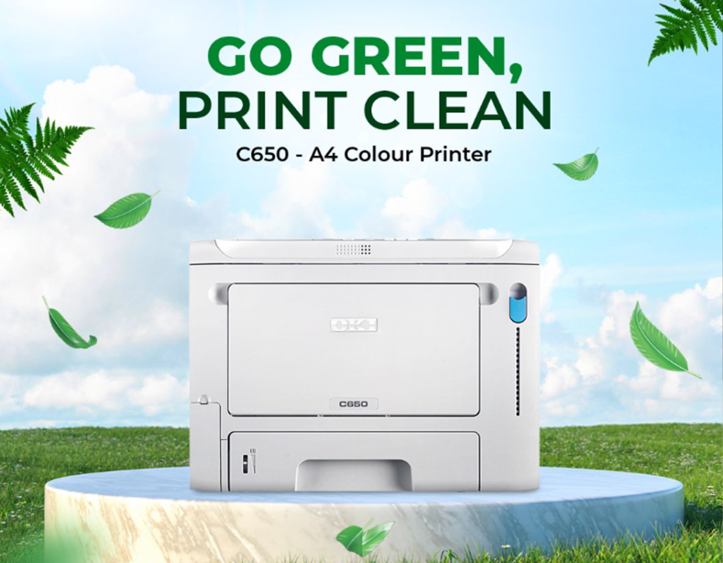 OKI printed environmental labels