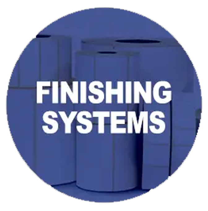 Label finishing systems