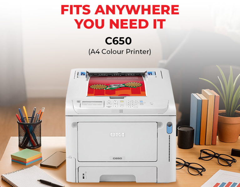 OKI C650 printed material collage