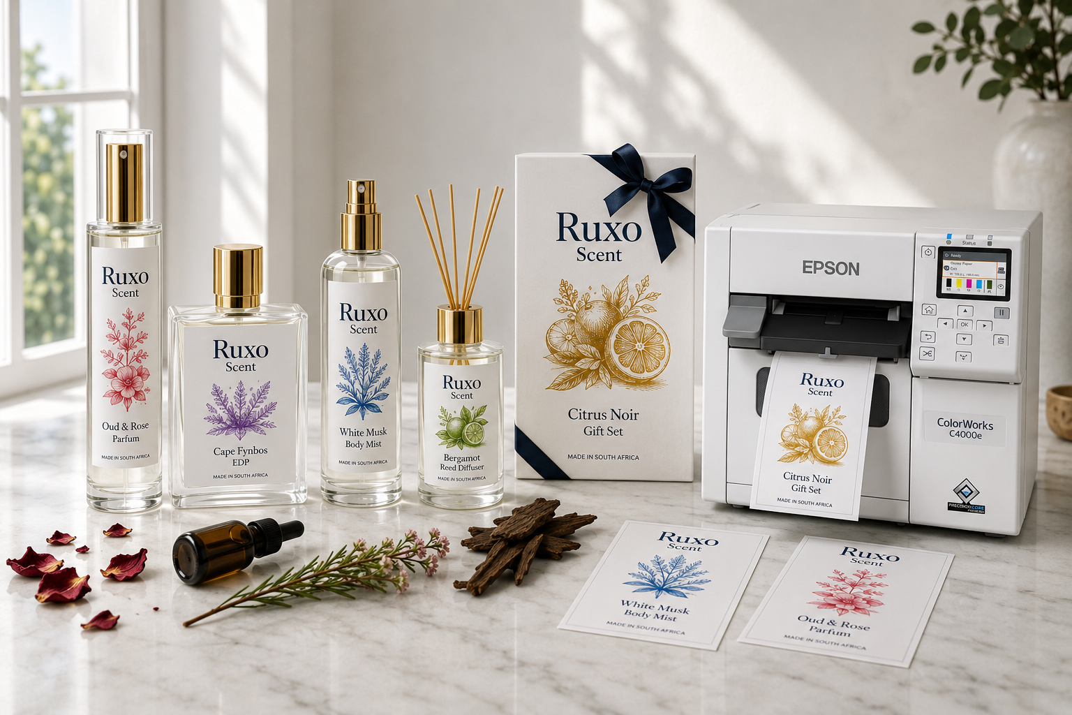 Perfume and fragrance label printing solutions