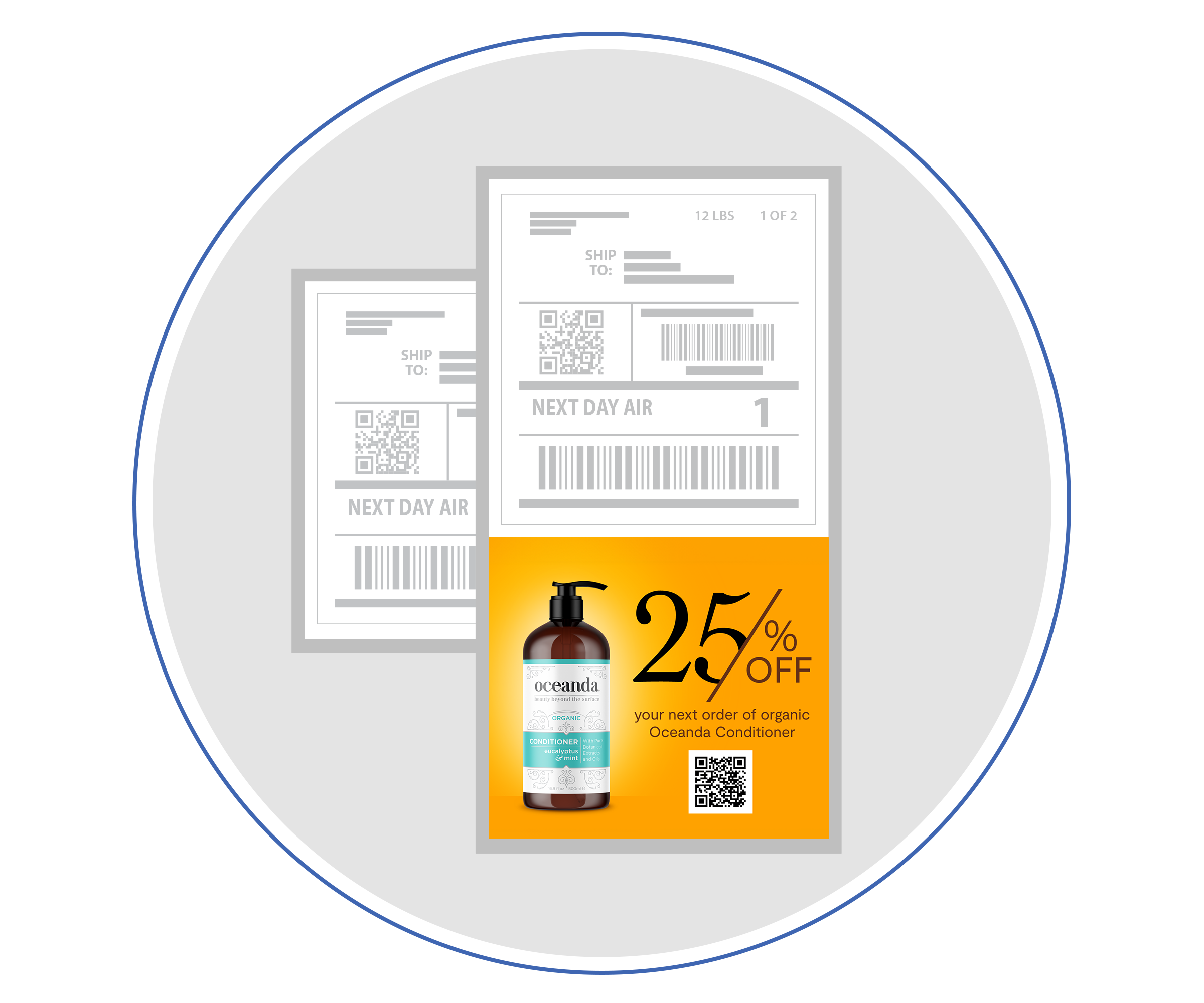Label Boost Shipper visibility example