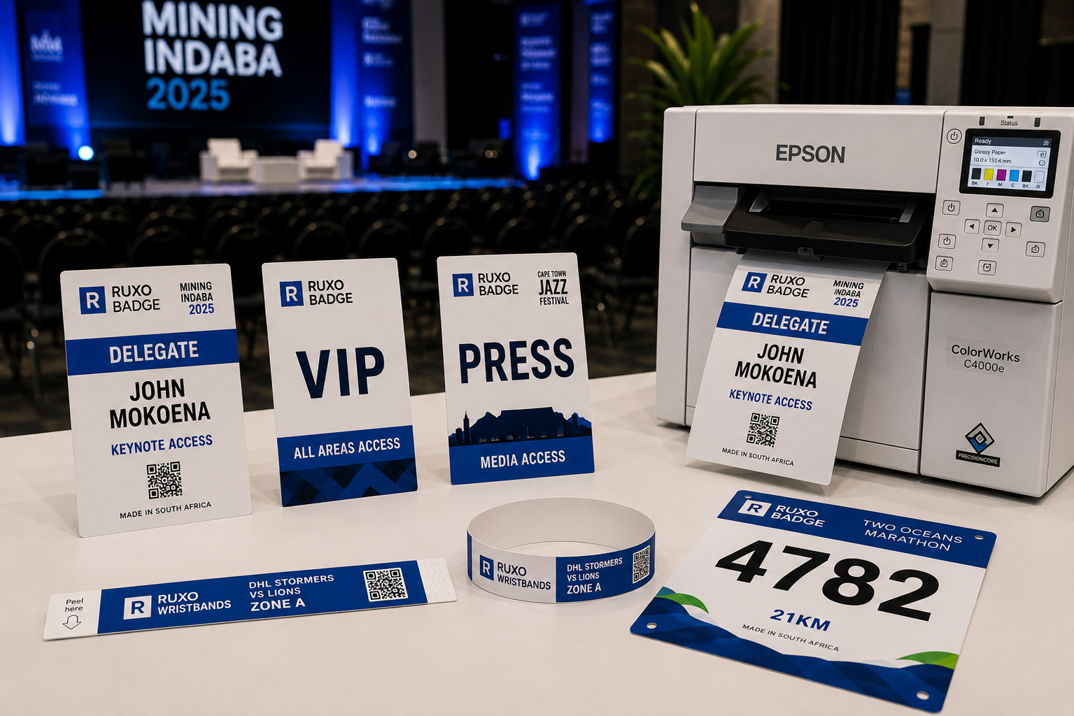Event badge and wristband printing solutions
